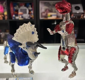 Voltron Voltrex Mighty Dino Force 1999 Trendmasters tercera dimensión rojo y azul - Imagen 1 de 24