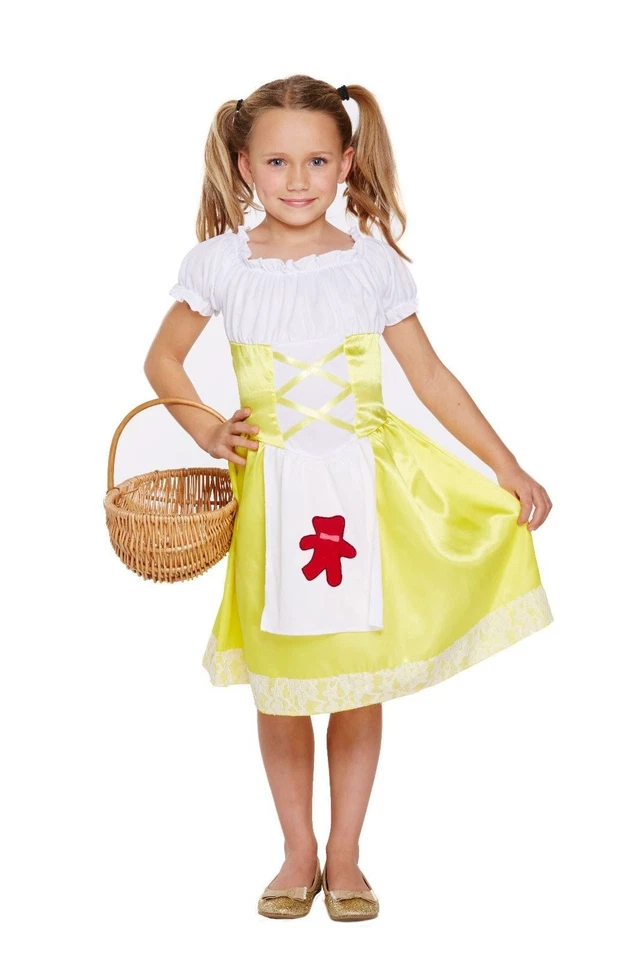 PORRIDGE GIRL GOLDILOCKS FANCY DRESS BOOK DAY COSTUME — 第 1/1 张图片