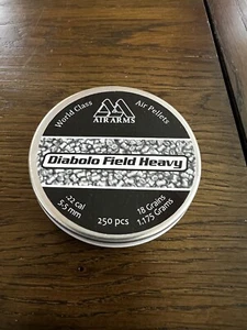 Air Arms Diabolo Field Heavy .22 Cal, 5.52mm, 18 Grains, Round Nose, 250ct New - Picture 1 of 3