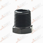 1/2'' Npt Plug Fitting Hex Head Plug Male Aluminum Fuel Adapter  Black 