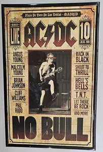AC DC No Bull Framed Concert Promo Poster, Madrid - Picture 1 of 2