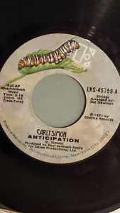 CARLEY SIMON 45 RPM - "Anticipation" "The Garden" VG+ condition - Bild 1 von 2