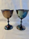 Vintage Wa William Adams Silver Plate Wine Goblets - Made In Italy - Beauties!