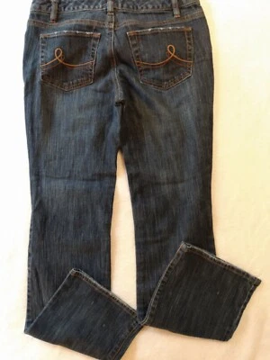 Ann Taylor Loft Jeans Women's Medium Wash Distressed Curvy Boot Size 4 - Image 1 of 4