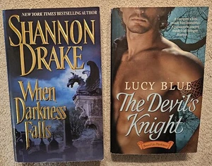2 Vampire Romances - When Darkness Falls & The Devil's Knight (both like new) - Picture 1 of 9