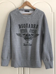 Dsquared2 Grey Sweatshirt Made In Italy Size X Large - Excellent Condition - Imagen 1 de 7
