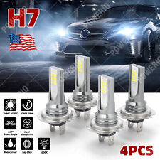 220W 4x H7 LED Headlight Bulb Kit High Low Beam 60000LM  Bright 6000K White a32