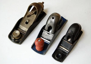Three Vtg Block Planes Stanley 102 Stanley 110 Craftsman by Sargent Adj Throat - Picture 1 of 14