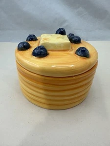 Goodies By DW Home Blueberry Pancakes Scented Candle In Pancake Ceramic Jar - Picture 1 of 6