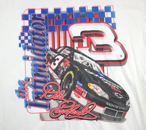 Vintage Chase Dale Earnhardt T-Shirt #3 The Intimidator doppelseitig weiß Größe XL - Bild 1 von 10