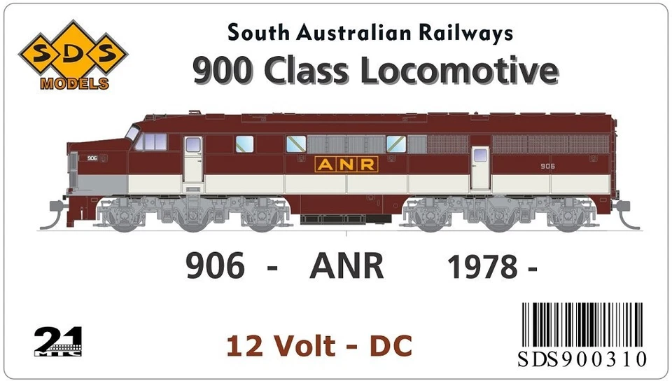 SDS Models SAR 900 Class Locomotive "ANR 906", 1978- DC, on SALE ** - image 1 of 1