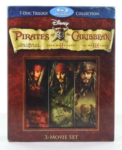Pirates of the Caribbean 7-Disc Trilogy Collection (Blu-ray, 2011) - Picture 1 of 4