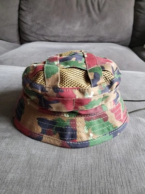 Sombrero Cubo Boonie Vintage Ejército Suizo Camuflado Alpenflage - Talla 60 - ¡NUEVO! Foto 1 de 4