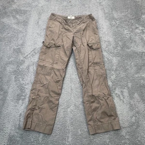 Banana Republic Hose Damen 2 braun Cargotaschen Baumwolle gerades Bein Ripstop - Bild 1 von 8