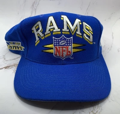 St. Louis Los Angeles Rams Logo Athletic Diamond Spike Vintage Snapback Cap Hat - Image 1 of 4