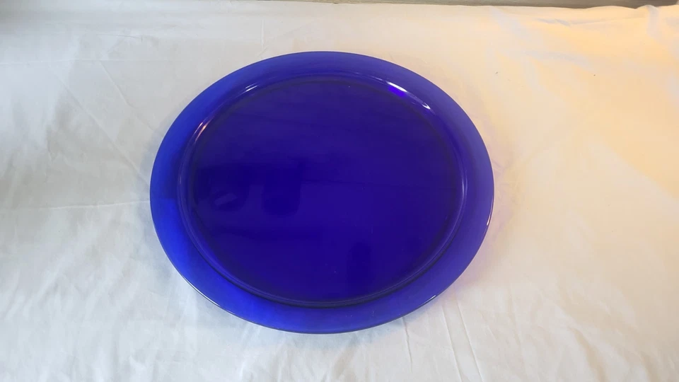 Dekoteller, Glas, Blau, 36cm - Bild 1 von 1