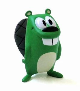 MINI FIGURA DE VINILO DE DISEÑADOR GET LUCKY BEAVER EDICIÓN VERDE DEL ARTISTA JEFF PIDGEON - Imagen 1 de 1