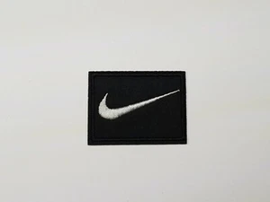 Nike Logo iron on or sew on Patch Swoosh tick Oldschool original - Picture 1 of 2