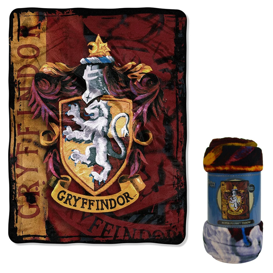 Harry Potter Micro Raschel Throw Blanket 46 X 60 Inches Battle Flag
