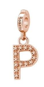 Charm ROSATO Storie in argento 925 placcato oro rosa RZ094 P Unicità - Foto 1 di 1