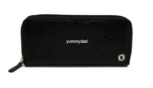 OROTON CLAUDETTE MULTI POCKET ZIP AROUND LEATHER WALLET IN BLACK BNIB RRP$195 - Picture 1 of 6