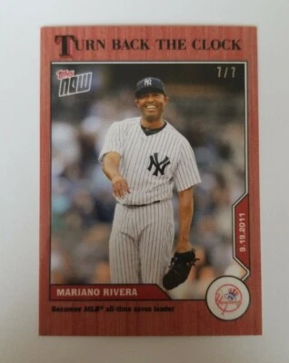 2020 Topps Turn Back the Clock #173 Mariano Rivera Cherry Parallel 7/7 Yankees - Image 1 of 2