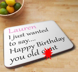 Funny Swearing Happy Birthday Name Coaster BIRTHDAY GIFT Funny/Novelty Coaster11 - Picture 1 of 2