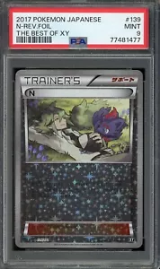 2017 PSA 9 Graded Pokemon N Reverse 139/171 The Best of XY Japanese - Picture 1 of 2