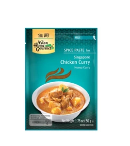 Singapore Chicken Curry Paste Nonya curry Huhn Madras Curry Gewürzpaste 50g - Bild 1 von 1