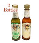 2 De La Viuda Hot Sauce Original & Green Pepper Mexican Hot Sauce~ 5oz Each