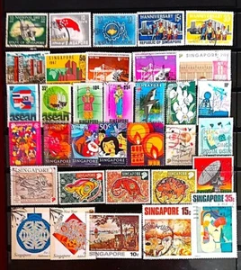 SINGAPORE 1963-OGGI LOTTO FRANCOBOLLI COMMEMORATIVI USATI IN OTTIME CONDIZIONI SGC20 - Foto 1 di 2