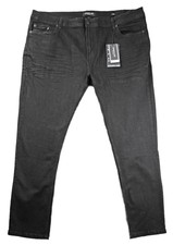 Kenneth Cole Mens 46x32 Jeans Sustainable Stretch Denim Regular Fit Black $79