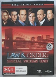 Law & Order : Special Victims Unit ~ The First Year ~ 6 DVD Disc Set ~ Region 4 - Picture 1 of 5