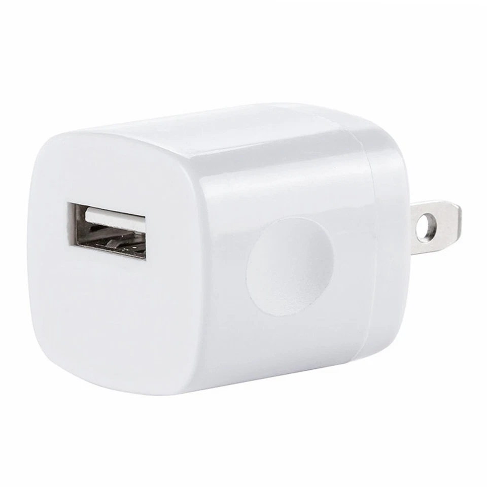Cargador de pared USB adaptador de corriente alterna toma de corriente EE. UU. para iPhone 8 X 11 12 13 14 iPod Foto 1 de 4