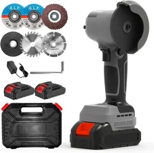Brushless Cordless Angle Grinder Kit, 28000rpm Mini Electric Angle Grinding Too - Picture 1 of 7