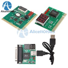 Digital LED 2/4 Analysis Diagnostic Tester POST Card PCI PC Analyzer Motherboard