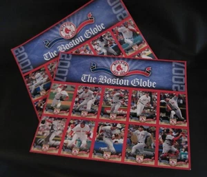 20 Boston Globe collectible Boston Red Sox baseball cards, 2007 - Picture 1 of 4