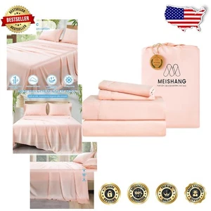 Hypoallergenic Bamboo Sheets King Size - Moisture-Wicking Cooling Luxury Set - Picture 1 of 8