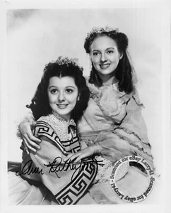 Gone With the Wind AUTOGRAPHED Ann Rutherford SIGNED inPERSON still Evelyn Keyes - Picture 1 of 2