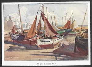 VERS 1930  --  CAMARET .  LE PORT A MAREE BASSE . 3W954 - Picture 1 of 1