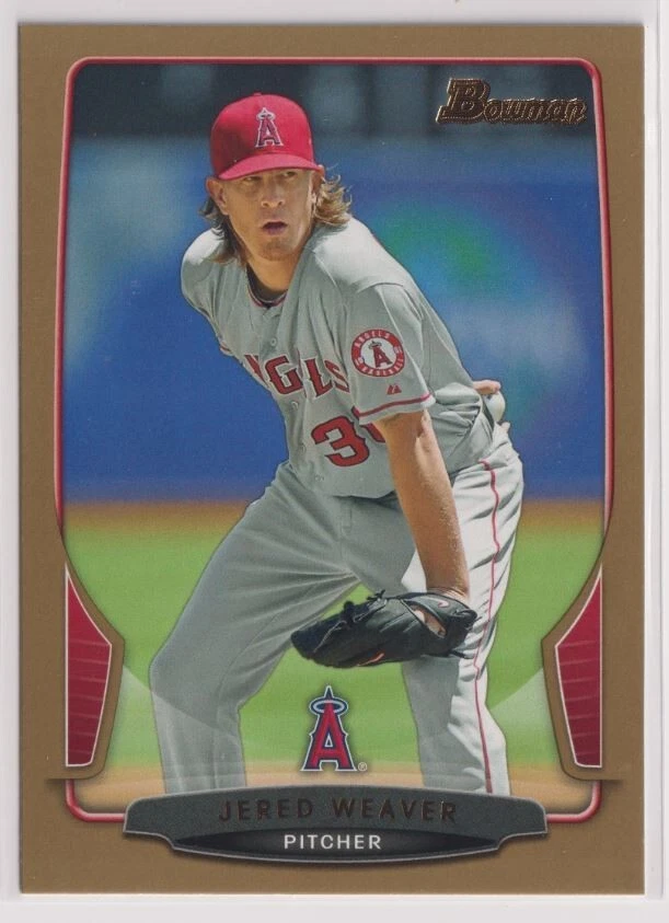 2013 Bowman Gold #9 Jered Weaver - Image 1 of 1