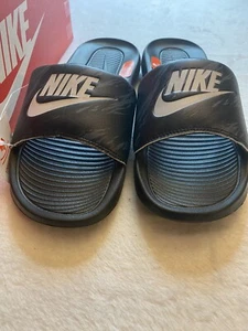 Nike Victori One Slide Print Black (Sz M 7 W 8) CN9678-009 Sandals $35 NWT Box - Picture 1 of 9
