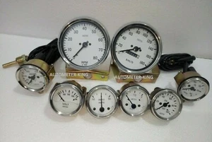 Smiths-52mm-Kit-Temp-Oil-Fuel-Oil Temp Gauge Volt +Amp Gauges +rpm+speedometer - Picture 1 of 3