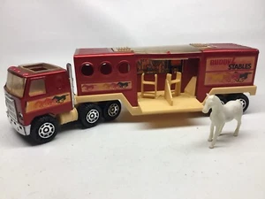 1980 Buddy L Stables Horse Truck & Trailer With One Horse - Picture 1 of 12