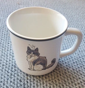 Taza Pottery Barn Friends de gran tamaño gatos malolientes nueva - Imagen 1 de 5