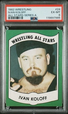 1982 Wrestling All Stars Ivan Koloff PSA 6 Rookie Card Series A #24 AWA WWE 🔥 - Image 1 of 2