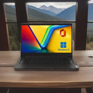 NEW Lenovo Laptop with Microsoft Office 4GB 64GB SSD Windows 11 - Afbeelding 1 van 14