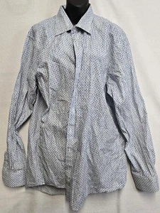 Bugatchi Shirt Mens XXL Button Up Long Sleeve Blue - Picture 1 of 2