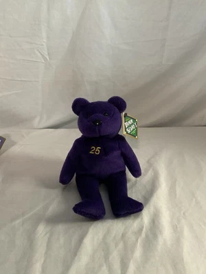 MLB BASEBALL Mark McGwire 1998 Salvino's Bamm Beano's #25 Plush Beanie Bear 8in - Image 1 of 4