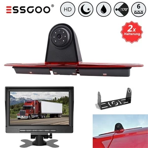 Monitor TFT ESSGOO 7" + IP68 cámara de marcha atrás luz de freno para Sprinter VW Crafter - Imagen 1 de 12